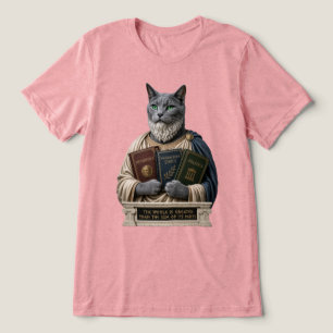 Camiseta Triblenda Gato Aristoteles Azul Ruso
