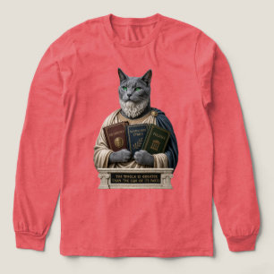 Camiseta Triblenda Gato Aristotélico Azul Ruso