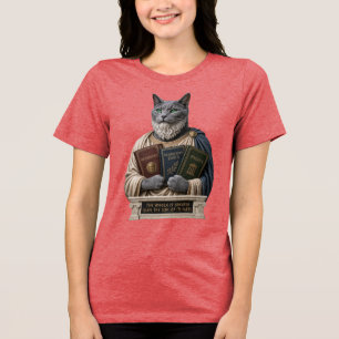 Camiseta Triblenda Gato Aristotélico Azul Ruso