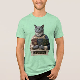 Camiseta Triblenda Gato Aristotélico Azul Ruso