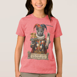 Camiseta Triblenda Gato Arlequín Azul Ruso