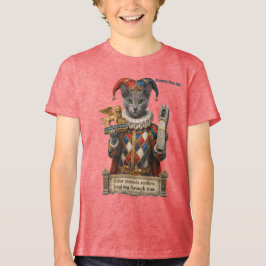 Camiseta Triblenda Gato Arlequín Azul Ruso