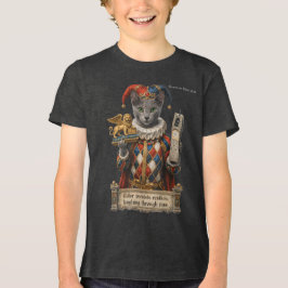 Camiseta Triblenda Gato Arlequín Azul Ruso