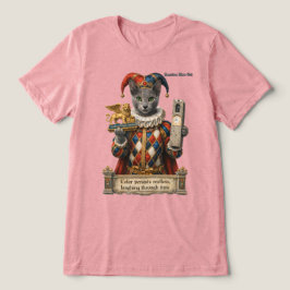 Camiseta Triblenda Gato Arlequín Azul Ruso