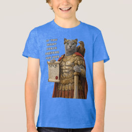 Camiseta Triblenda Gato Azul César Ruso