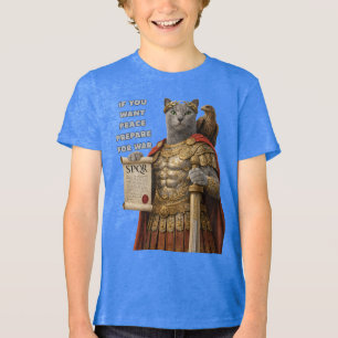 Camiseta Triblenda Gato Azul César Ruso