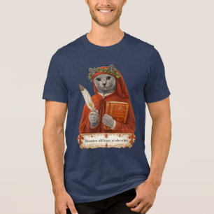 Camiseta Triblenda Gato Azul Ruso Dante Alighieri