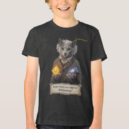 Camiseta Triblenda Gato Azul Ruso Einstein - Imaginación
