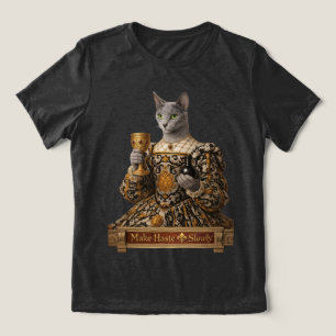 Camiseta Triblenda Gato Azul Ruso Lucrezia de Médici