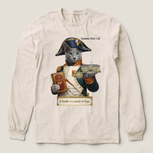 Camiseta Triblenda Gato Azul Ruso Napoleón Bonaparte