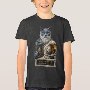 Camiseta Triblenda Gato Azul Ruso Plato
