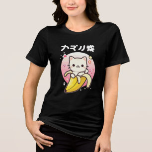 Camiseta Triblenda Gato bananero de Kawaii - Cubierta de la teoría es