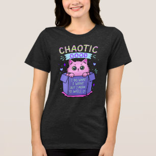 Camiseta Triblenda Gato Caótico Bueno   Hago lo que Quiero