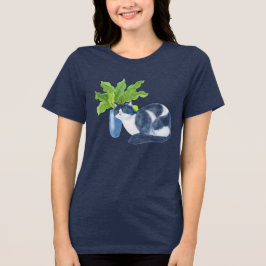 Camiseta Triblenda Gato con verduras
