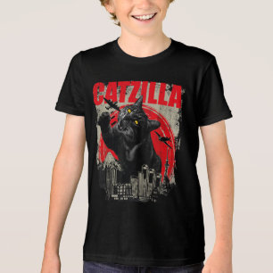 Camiseta Triblenda Gato de Catzilla vintage Arte japonés Regalos de g
