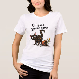 Camiseta Triblenda Gato de Concha de Tortuga Gato Divertido Desastre 