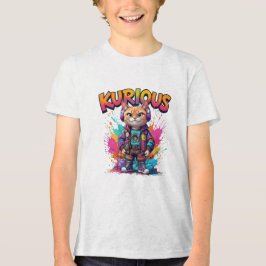 Camiseta Triblenda Gato de manga kurioso