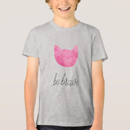 Camiseta Triblenda Gato de Ombre Rosado de Rubor Sé Valiente