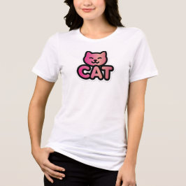 Camiseta Triblenda Gato de oro rosa