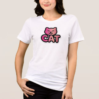 Camiseta Triblenda Gato de oro rosa