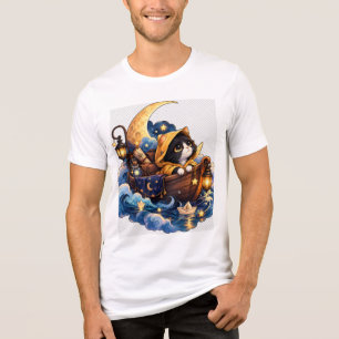 Camiseta Triblenda Gato de Viaje Mágico Lunar – Aventura Fantástica e