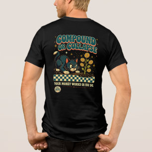 Camiseta Triblenda Gato Dinero Emprendedor - Interés Compuesto o Cola