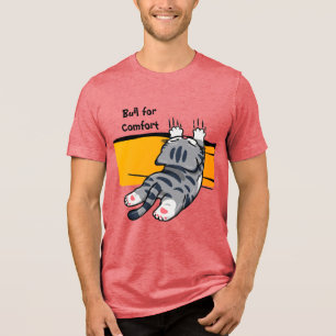 Camiseta Triblenda Gato Divertido, Gato Gordo, Letra Divertida, T Mod