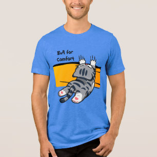 Camiseta Triblenda Gato Divertido, Gato Gordo, Letra Divertida, T Mod