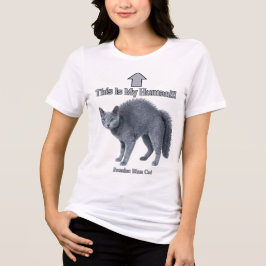 Camiseta Triblenda Gato divertido ruso azul - Este es mi humano