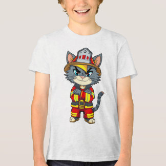 Camiseta Triblenda Gato duro para bomberos - Estilo Personalizado de 