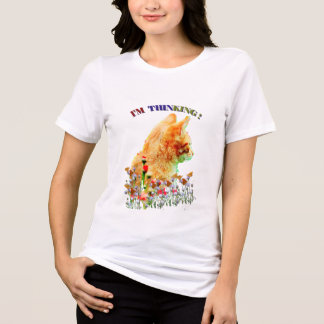 Camiseta Triblenda Gato en flores