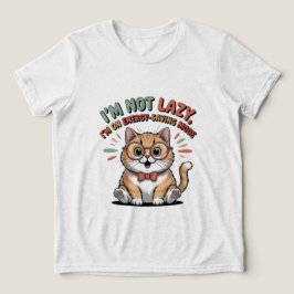 Camiseta Triblenda Gato en Modo de Ahorro de Energía