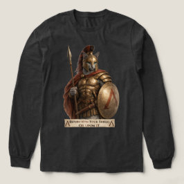 Camiseta Triblenda Gato Espartano Azul Ruso