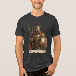 Camiseta Triblenda Gato Espartano Azul Ruso