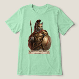 Camiseta Triblenda Gato Espartano Azul Ruso
