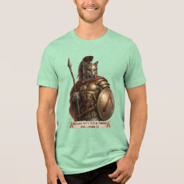 Camiseta Triblenda Gato Espartano Azul Ruso