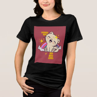 Camiseta Triblenda Gato feliz