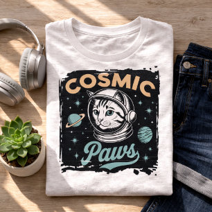 Camiseta Triblenda Gato Gatito Astronauta Adorable