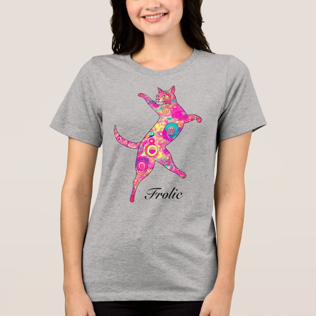 Camiseta Triblenda Gato multicolor de rancho (Anverso)