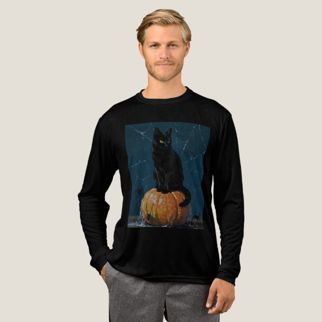 Camiseta Triblenda Gato Negro (Anverso Completo)