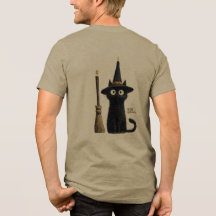 Gato Negro Caprichoso Feliz Halloween