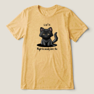 Camiseta Triblenda Gato negro lindo gato gato gatito