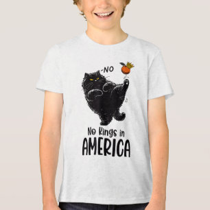 Camiseta Triblenda Gato Negro No Reyes En Estados Unidos Nosotros, El
