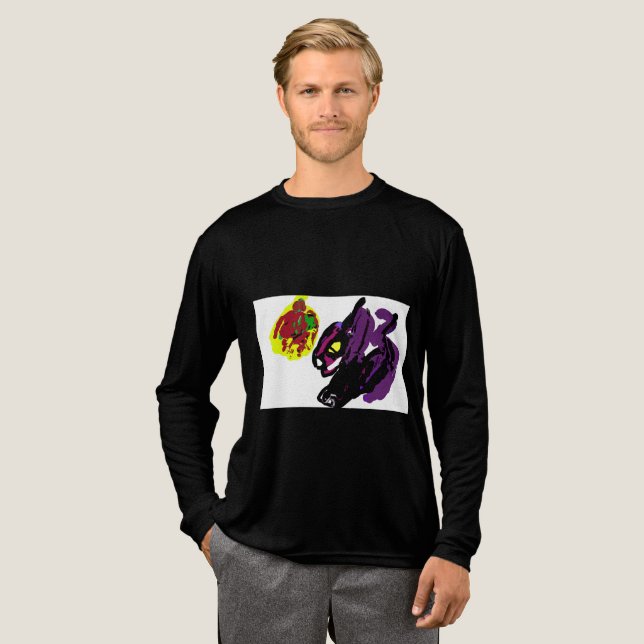 Camiseta Triblenda Gato negro sí otoño (Anverso Completo)
