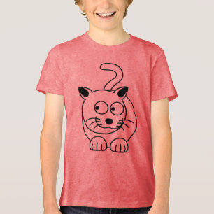 Camiseta Triblenda Gato personalizado sentado con curiosidad