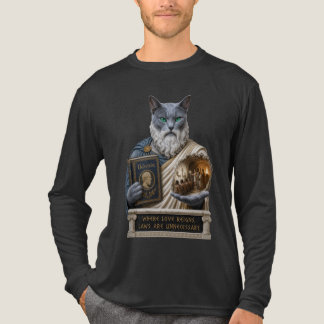 Camiseta Triblenda Gato Plato Azul Ruso