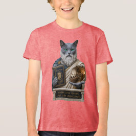 Camiseta Triblenda Gato Plato Azul Ruso