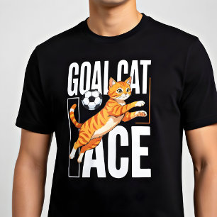 Camiseta Triblenda Gato portero de fútbol divertido   Regalo para el 