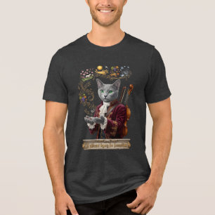 Camiseta Triblenda Gato Russian Blue Vivaldi: Un Legado Vibrante