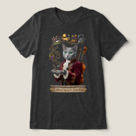 Camiseta Triblenda Gato Russian Blue Vivaldi: Un Legado Vibrante